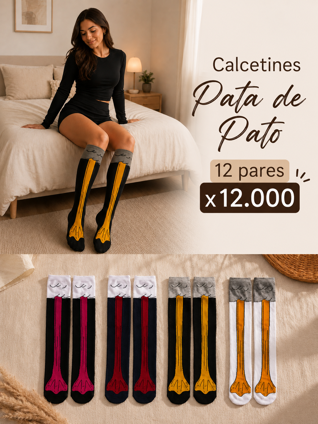 Calcetín Patas de Pato🦆