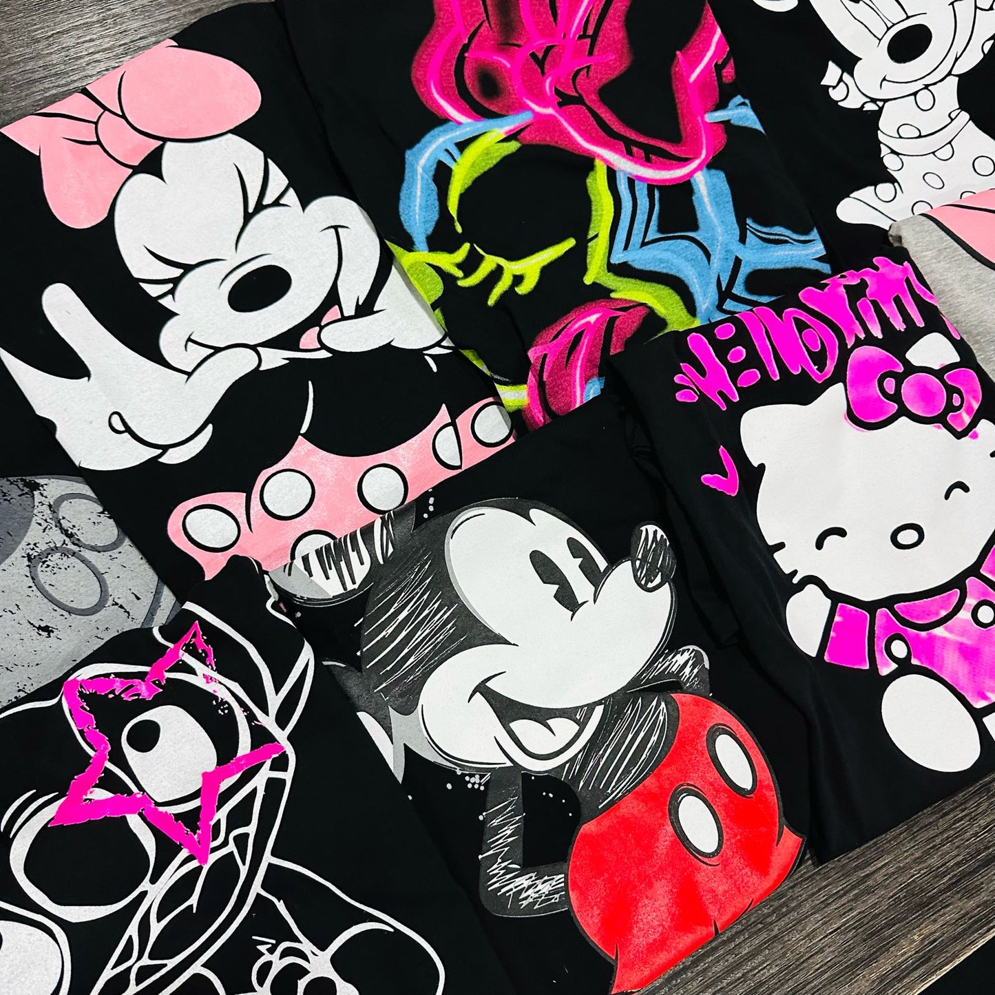 Poleras Disney Oversize (6 Unidades)