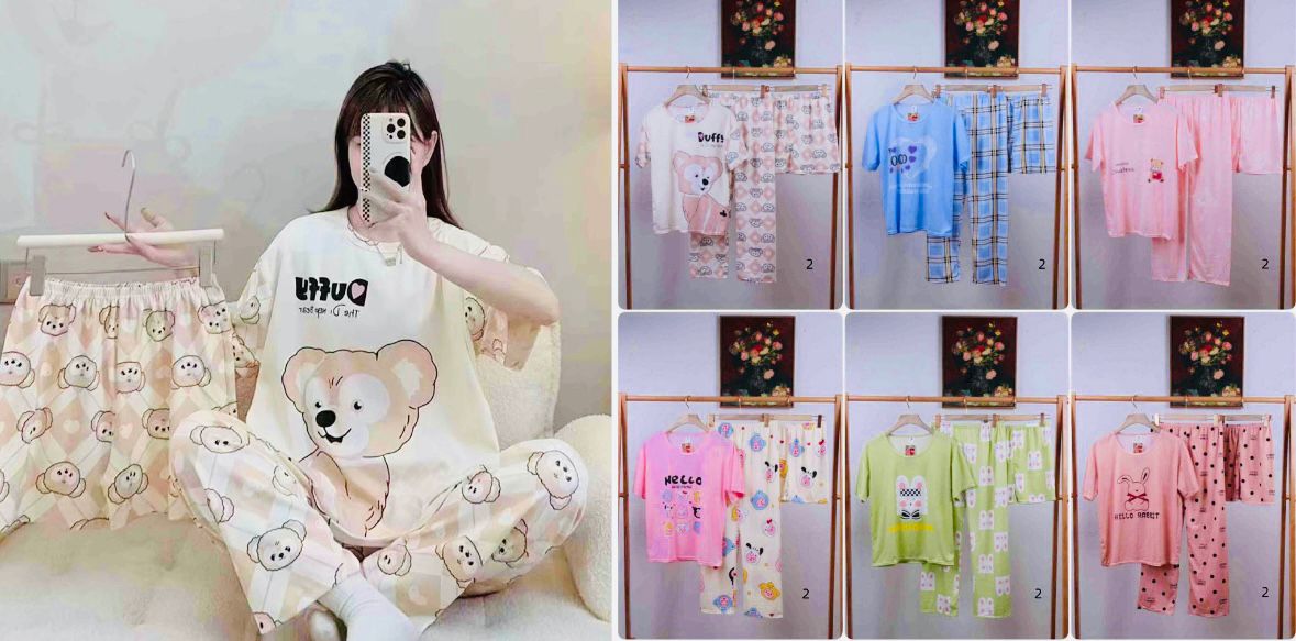 Pijama Mujer 3 Piezas 04 (6 Unidades)