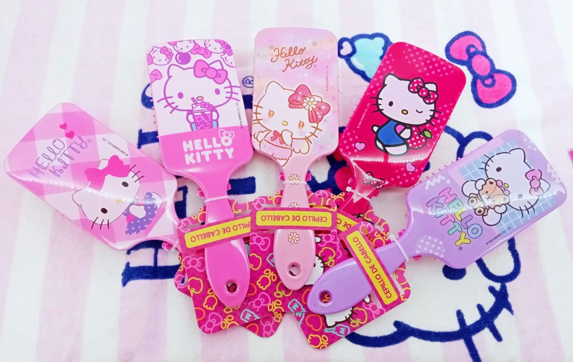 Cepillos de Pelo Hello Kitty (6 Unidades)