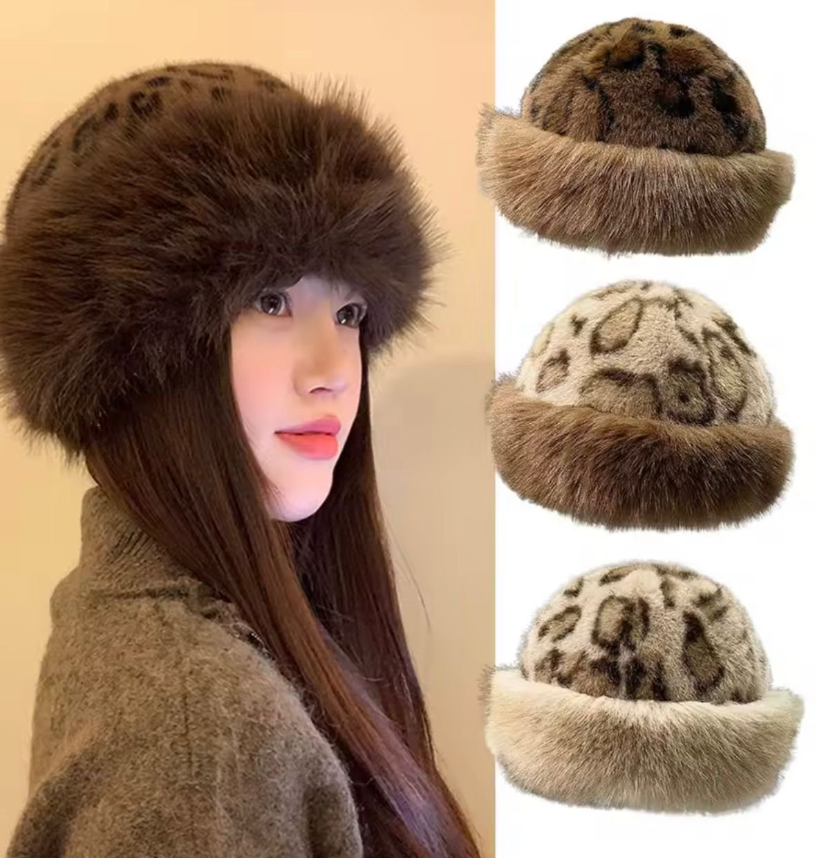 Gorro Ruso Animal Print (6 Unidades)