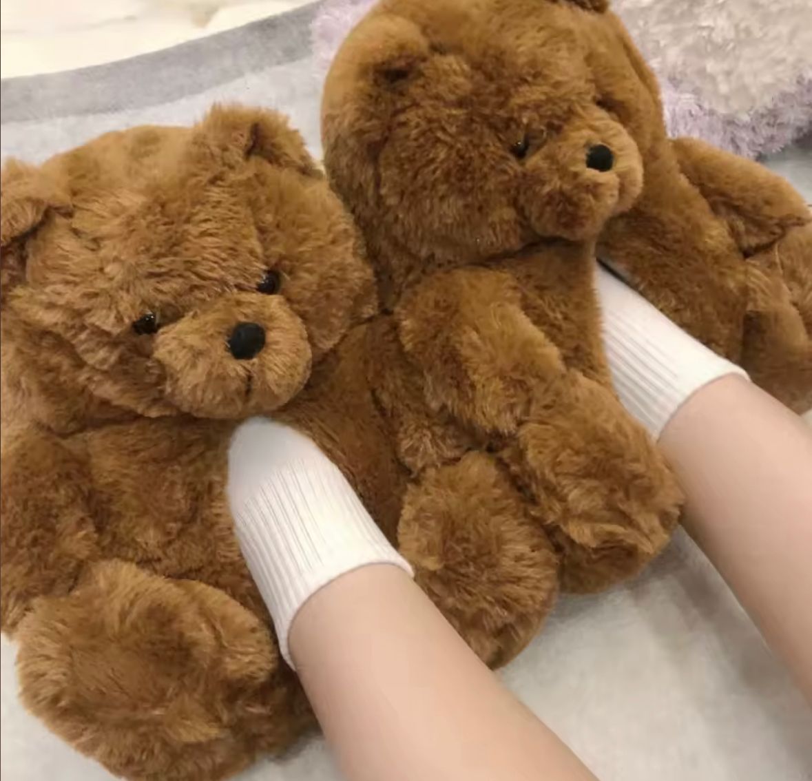 Pantufla Osito Peluche (Mínimo 3 Unidades)