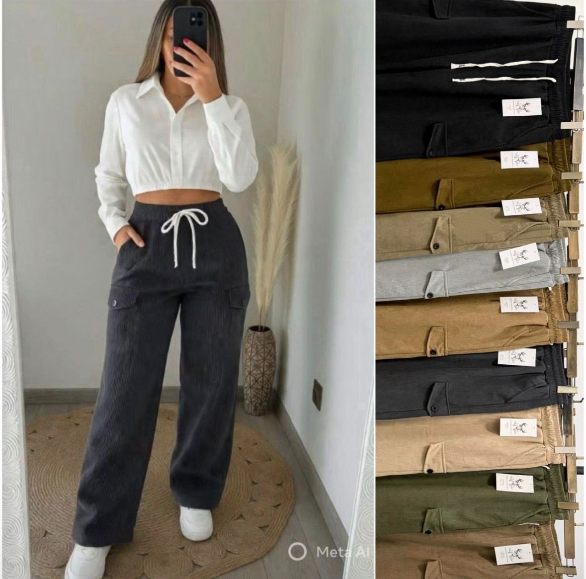 Pantalón Cotele con Polar❤️✨863 (Docena)