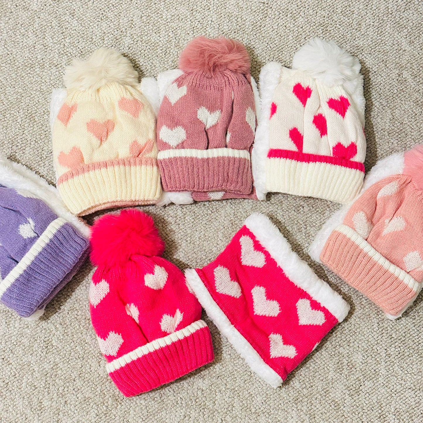 Set Gorro + Cuello Niña (6 Unidades)