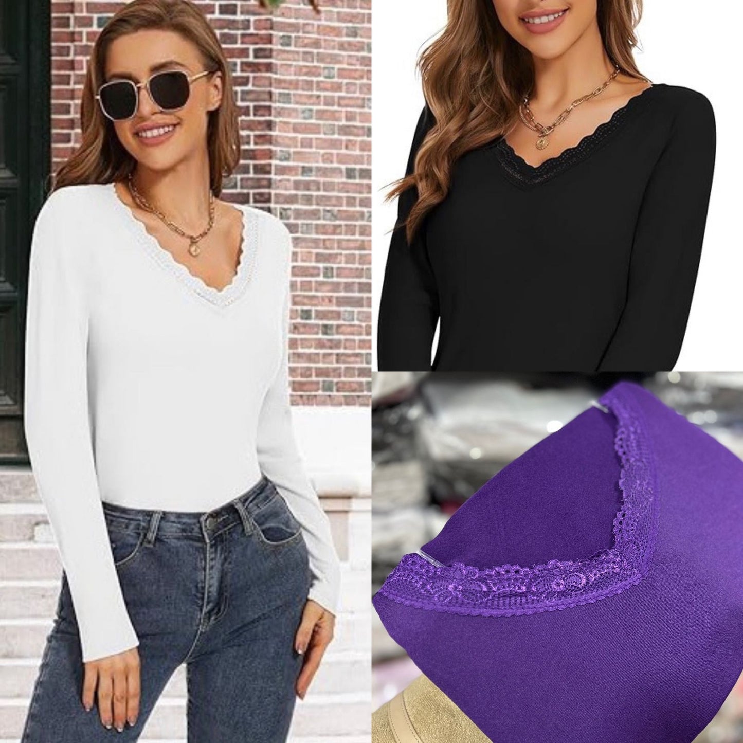 Camiseta de Polar Cuello V