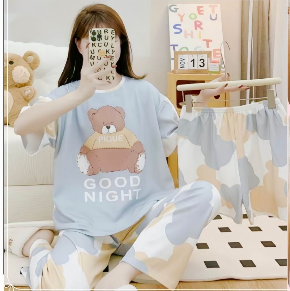 Pijama Mujer 3 Piezas 99156 (6 Unidades)