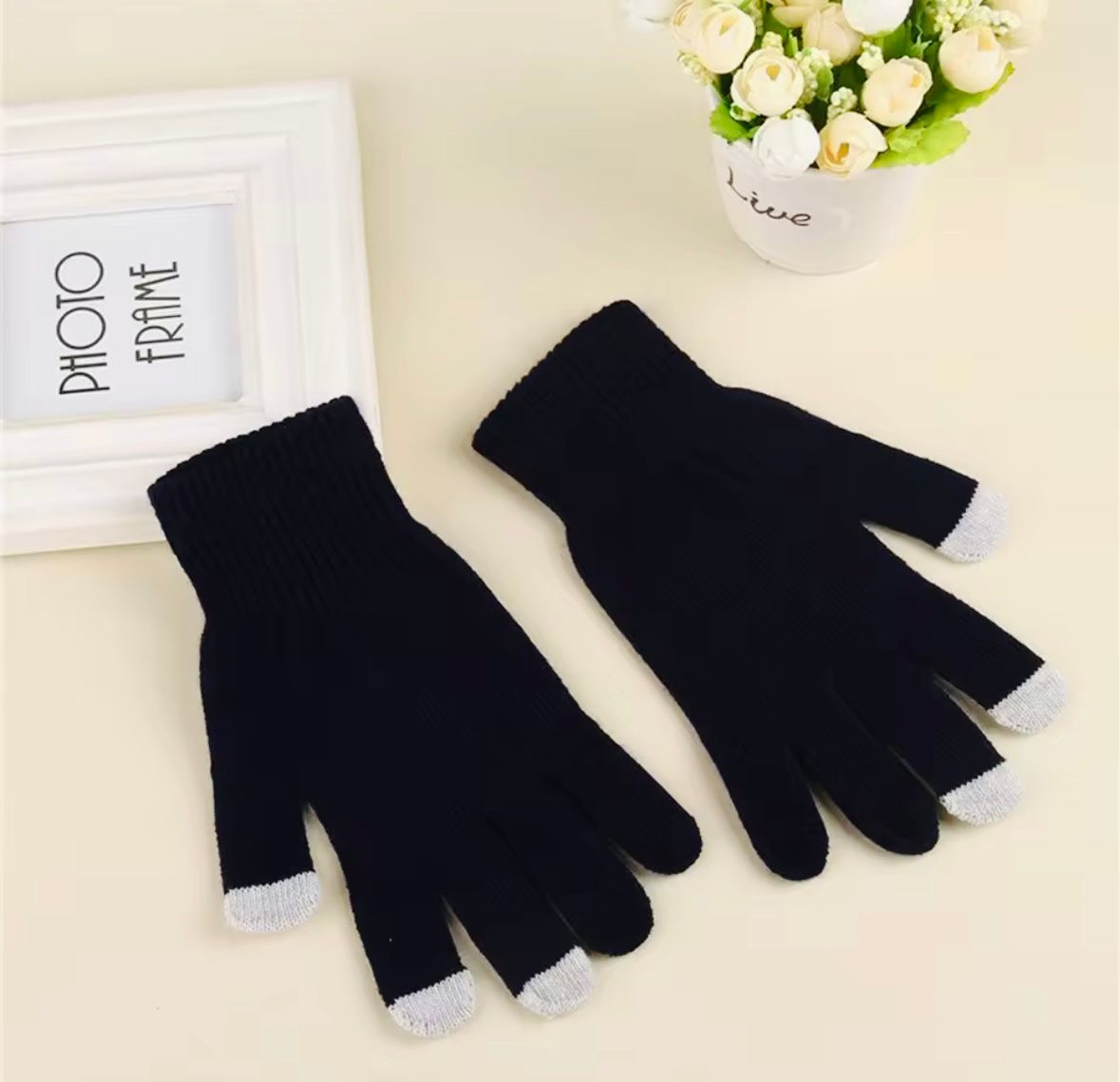 Guantes Touch Negros (Docena)