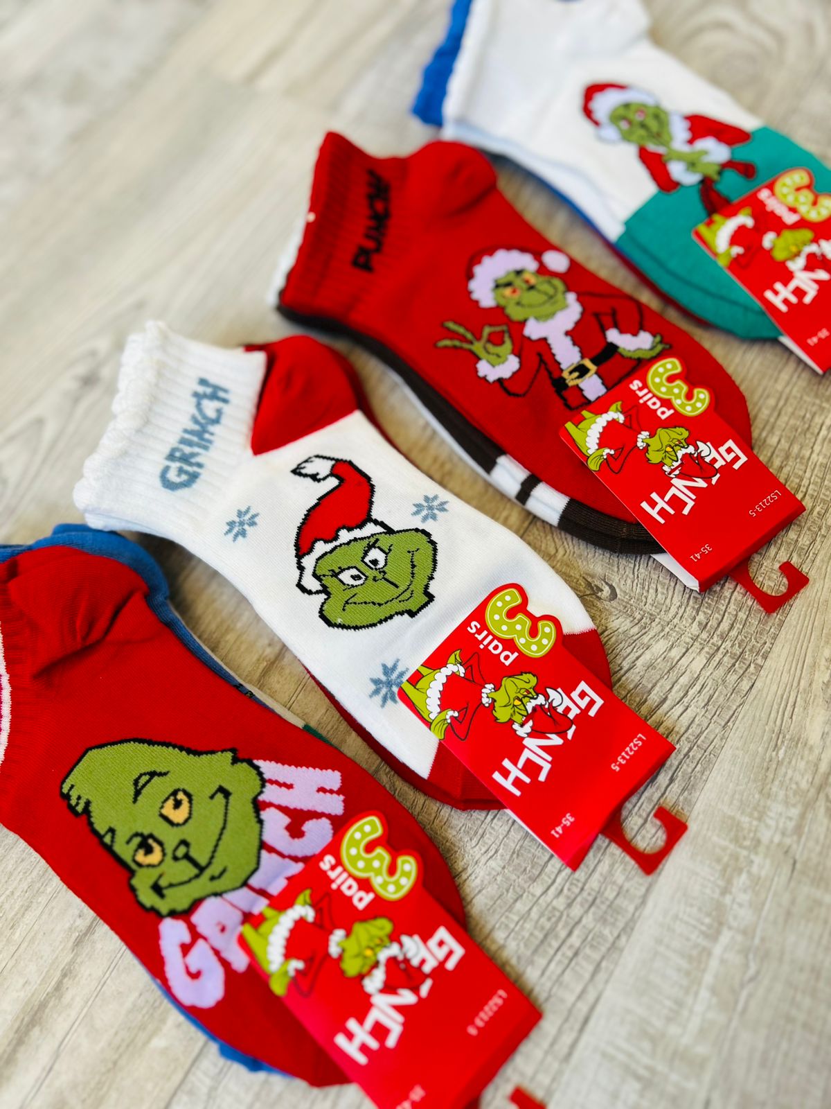 Calcetín Grinch ❤️Mujer 2213-5