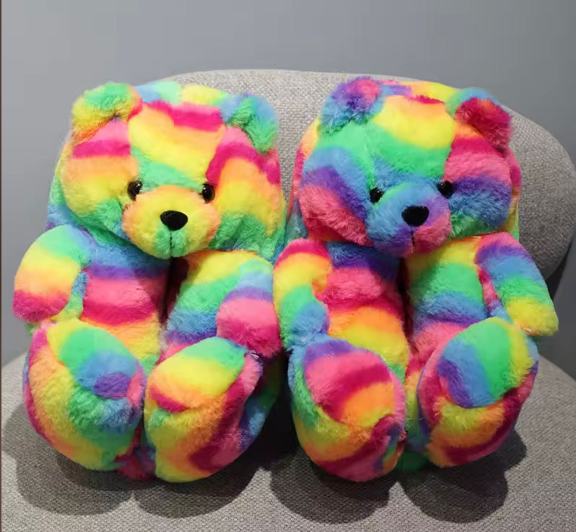 Pantufla Osito Peluche (Mínimo 3 Unidades)