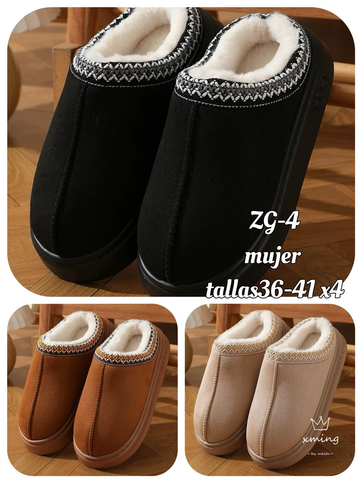 Pantufla Mujer ZG-4 (Docena)