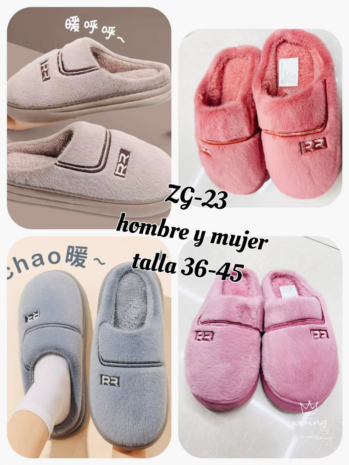 Pantufla Unisex ZG-23 (Docena)