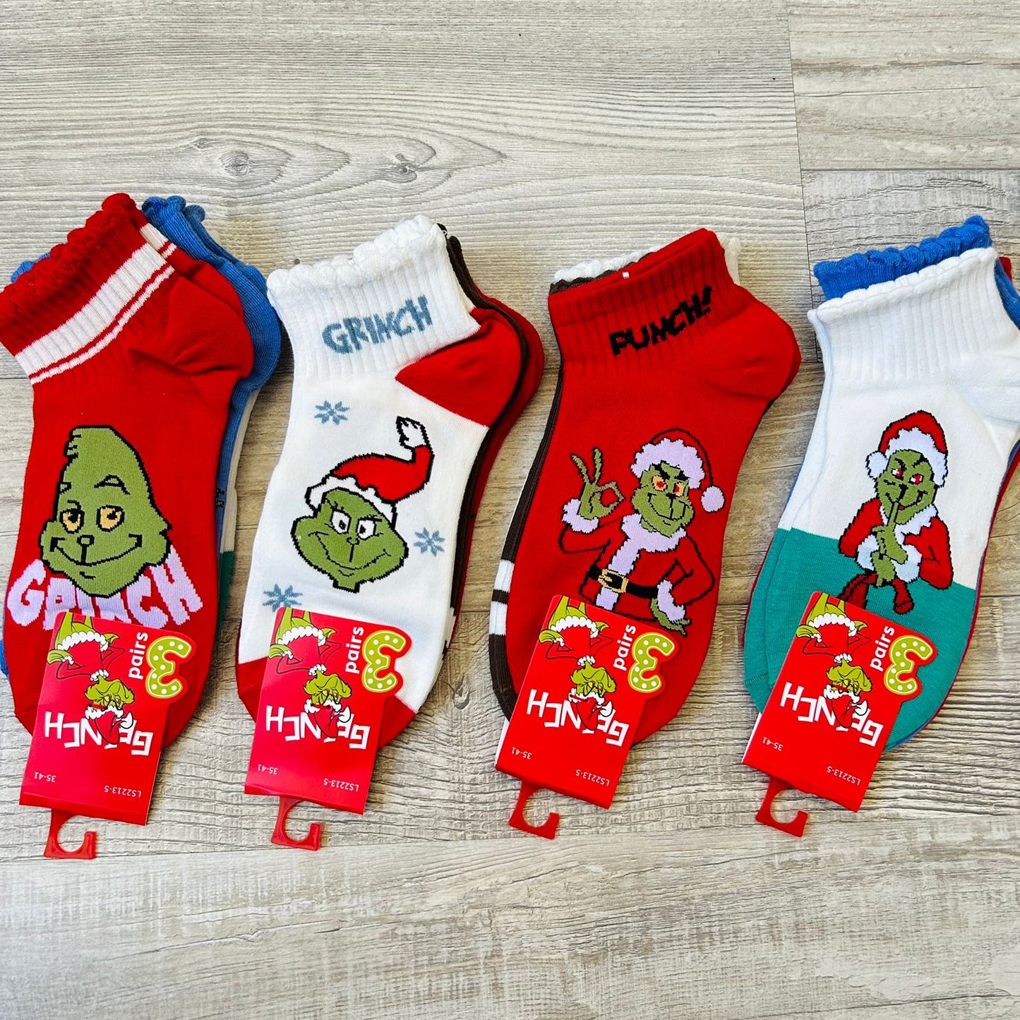 Calcetín Grinch ❤️Mujer 2213-5