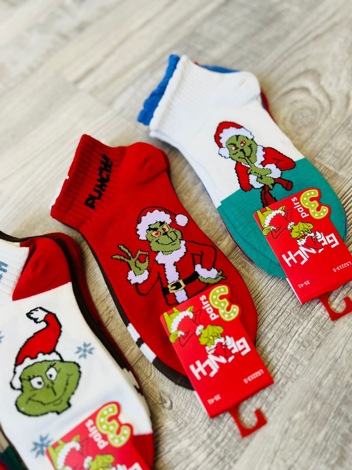 Calcetín Grinch ❤️Mujer 2213-5