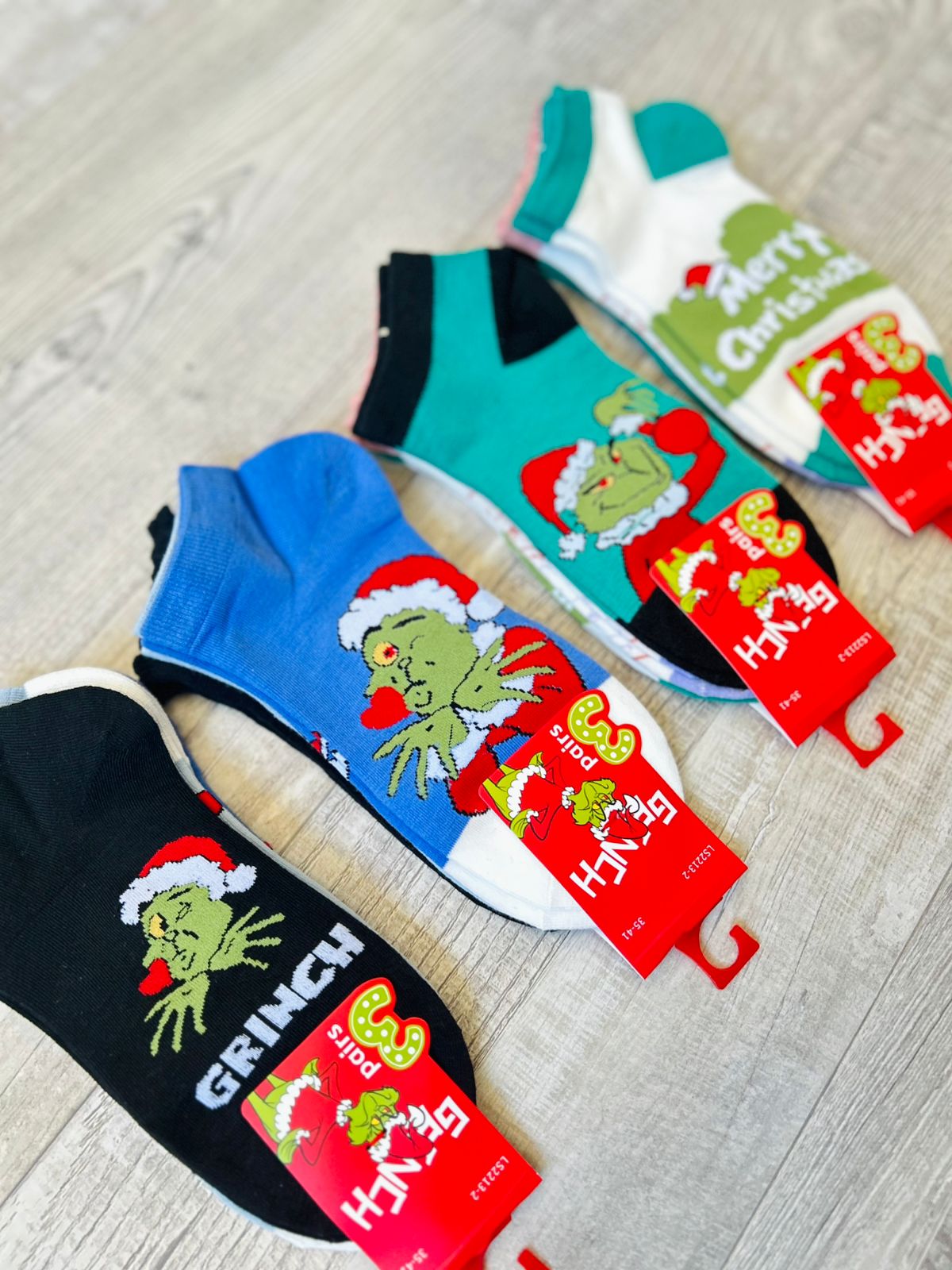 Calcetín Grinch ❤️Mujer 2213-2