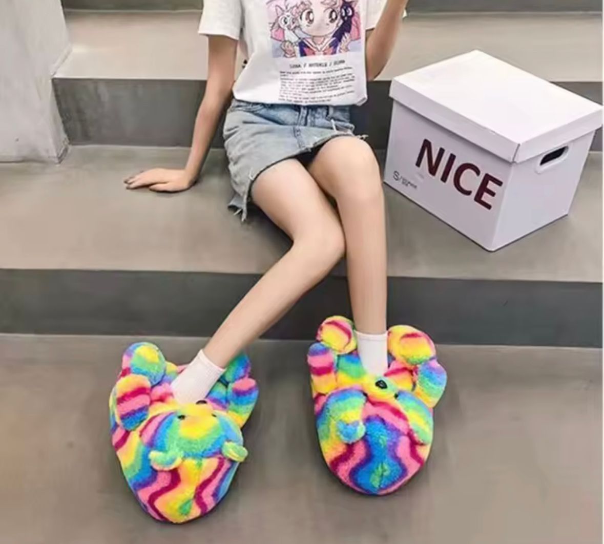 Pantufla Osito Peluche (Mínimo 3 Unidades)