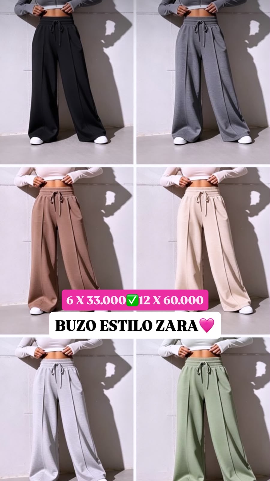 Buzo estilo Zara ❤️ M17 (6 Unidades)