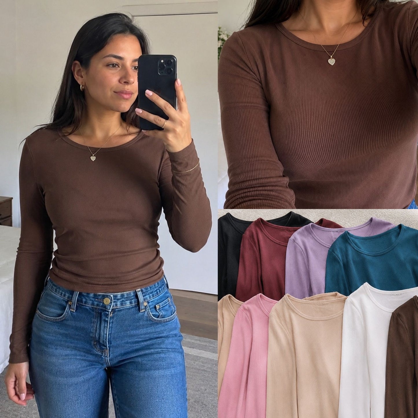 Camiseta Acanalado Fino💖A38
