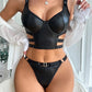 Conjunto Sexy Cuerina 9910