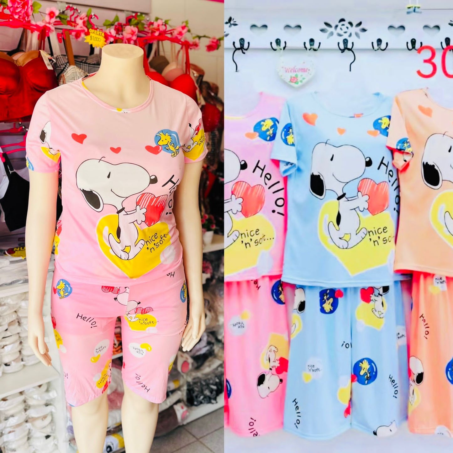 Pijama Snoopy (6 Unidades)