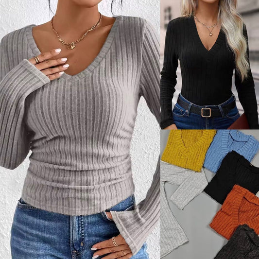 Polera Mujer Cuello V 🎀 R04