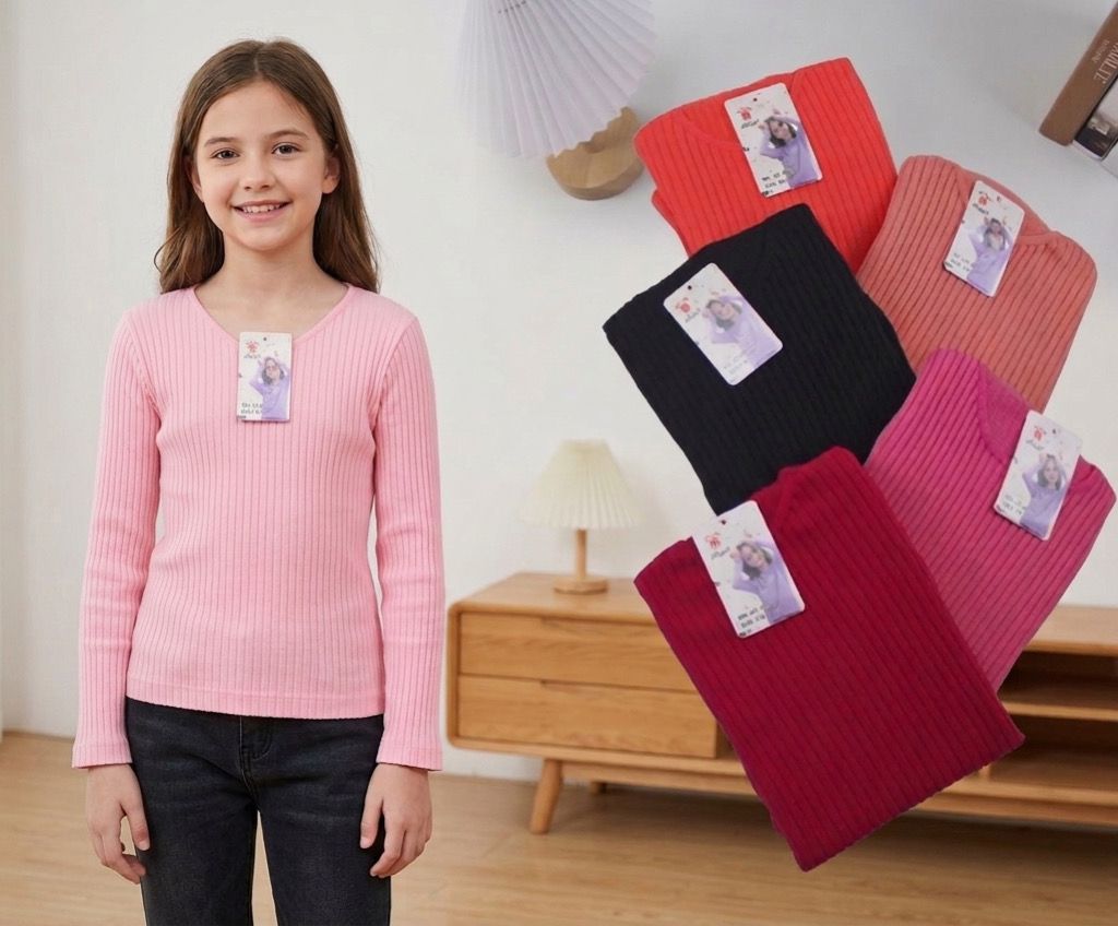 Camiseta Acanalada Niña💖99032