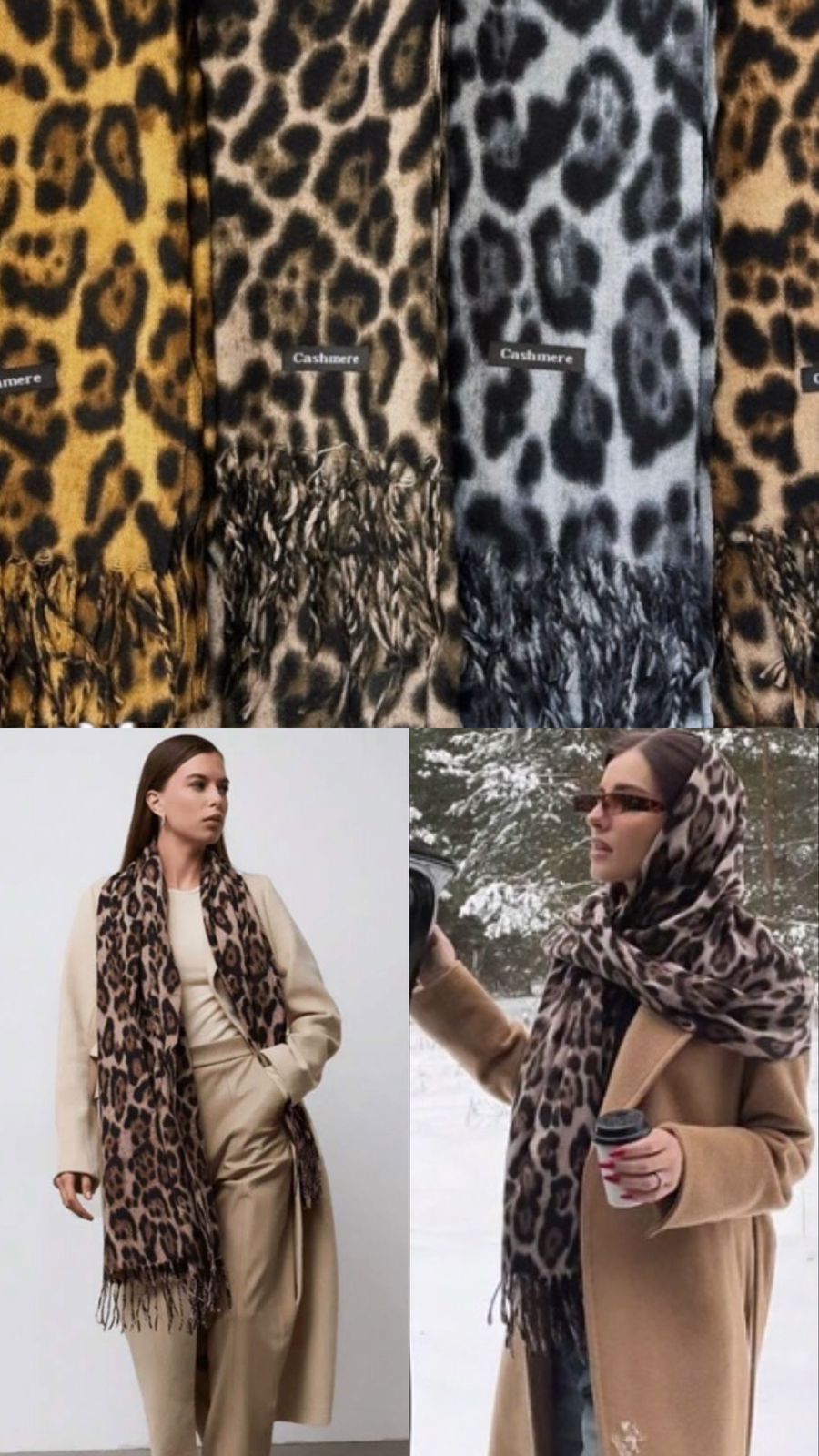Bufandas Cashmere Print (Docena)