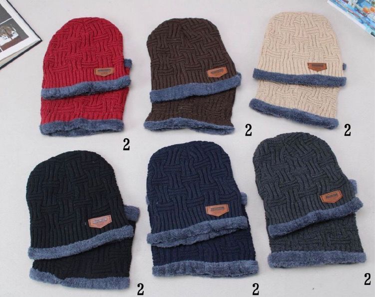 Set Gorro + Cuello Hombre💙 64483 (6 unidades)