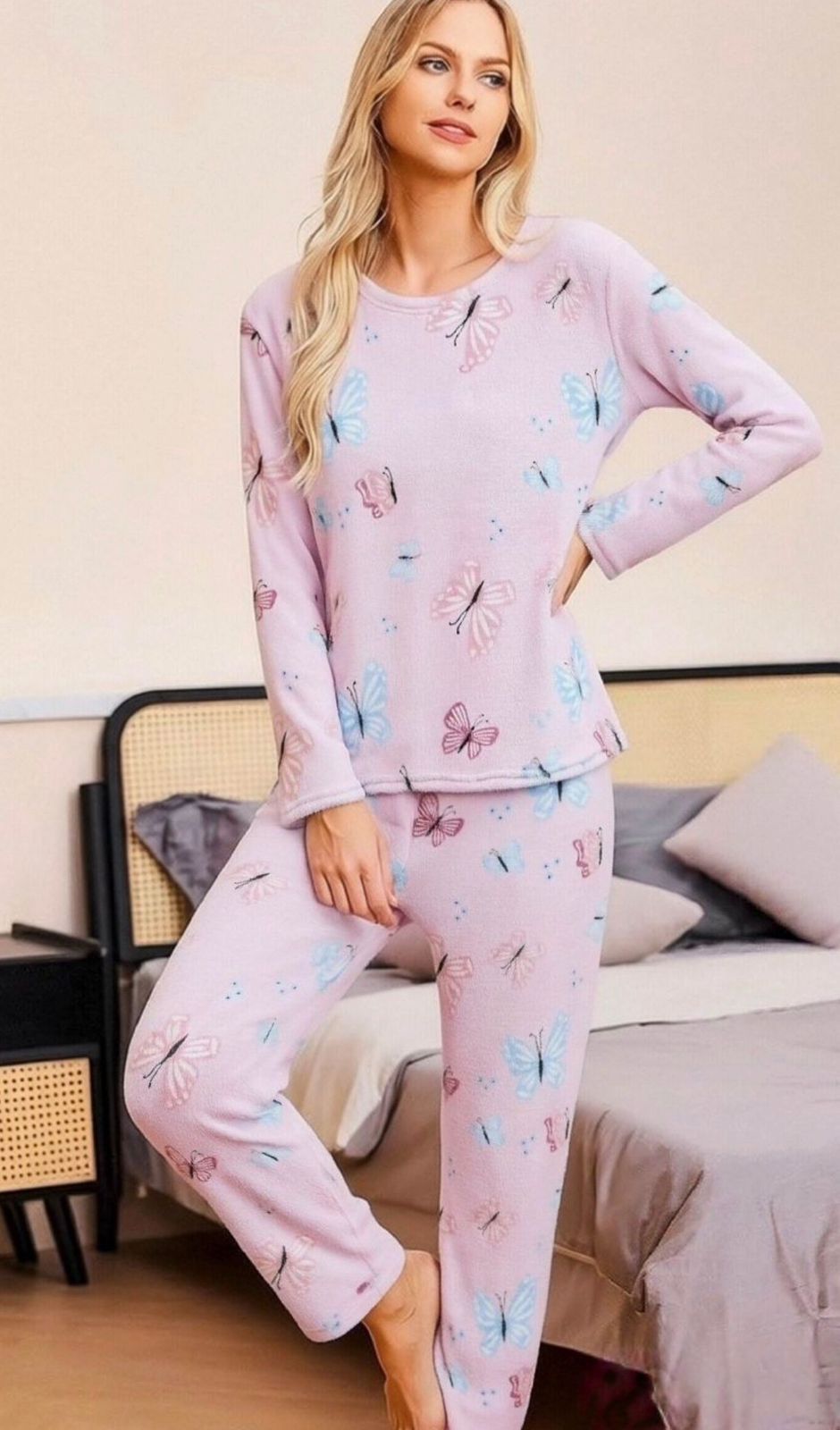 Pijamas de Polar Mujer💖94028 (6 Unidades)