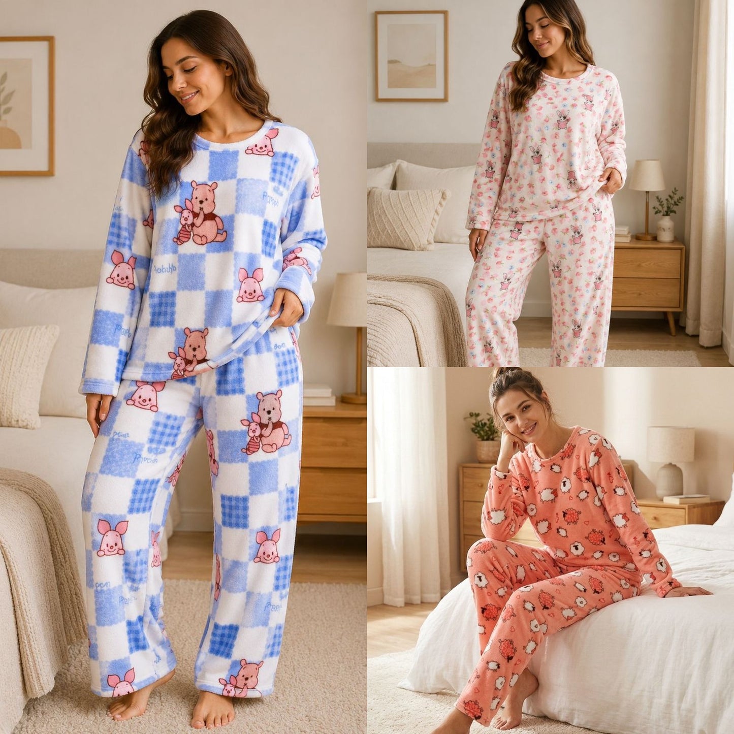 Pijamas de Polar Mujer💖94028 (6 Unidades)