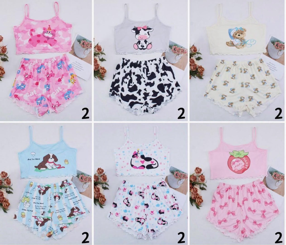 Pijama 2 Piezas 💖 59650 (6 Unidades)