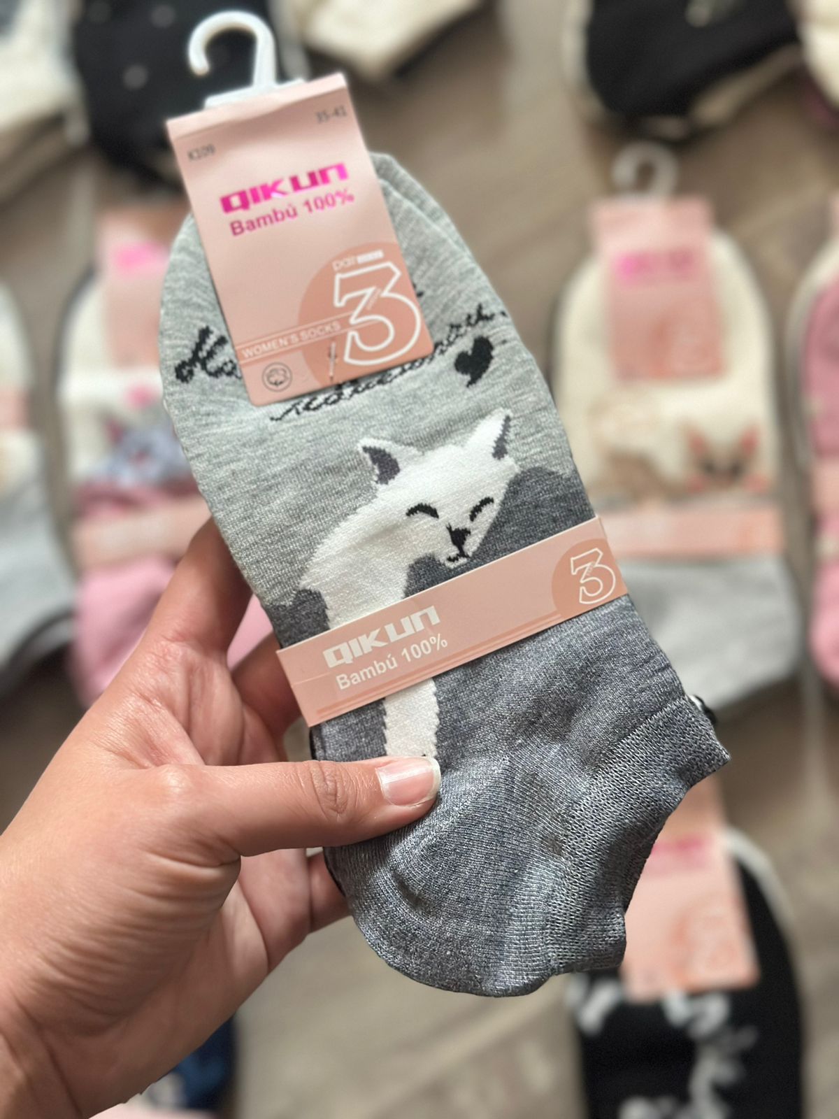 PROMO Calcetín Gato 🐈 💗Mujer (48 pares)