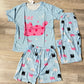 Pijama de Mujer 3 Piezas 💖 17369 (Docena)