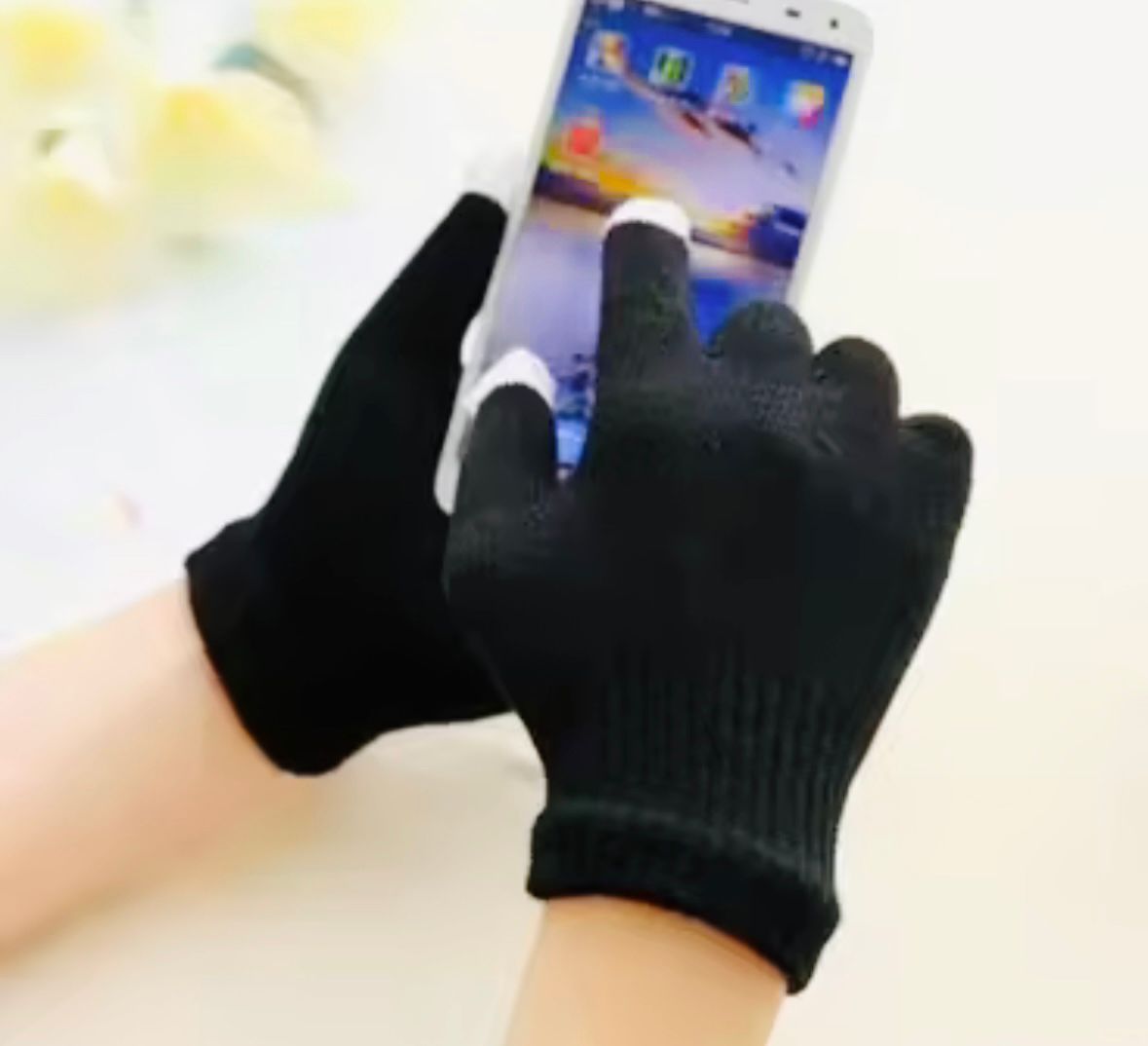 Guantes Touch Negros (Docena)