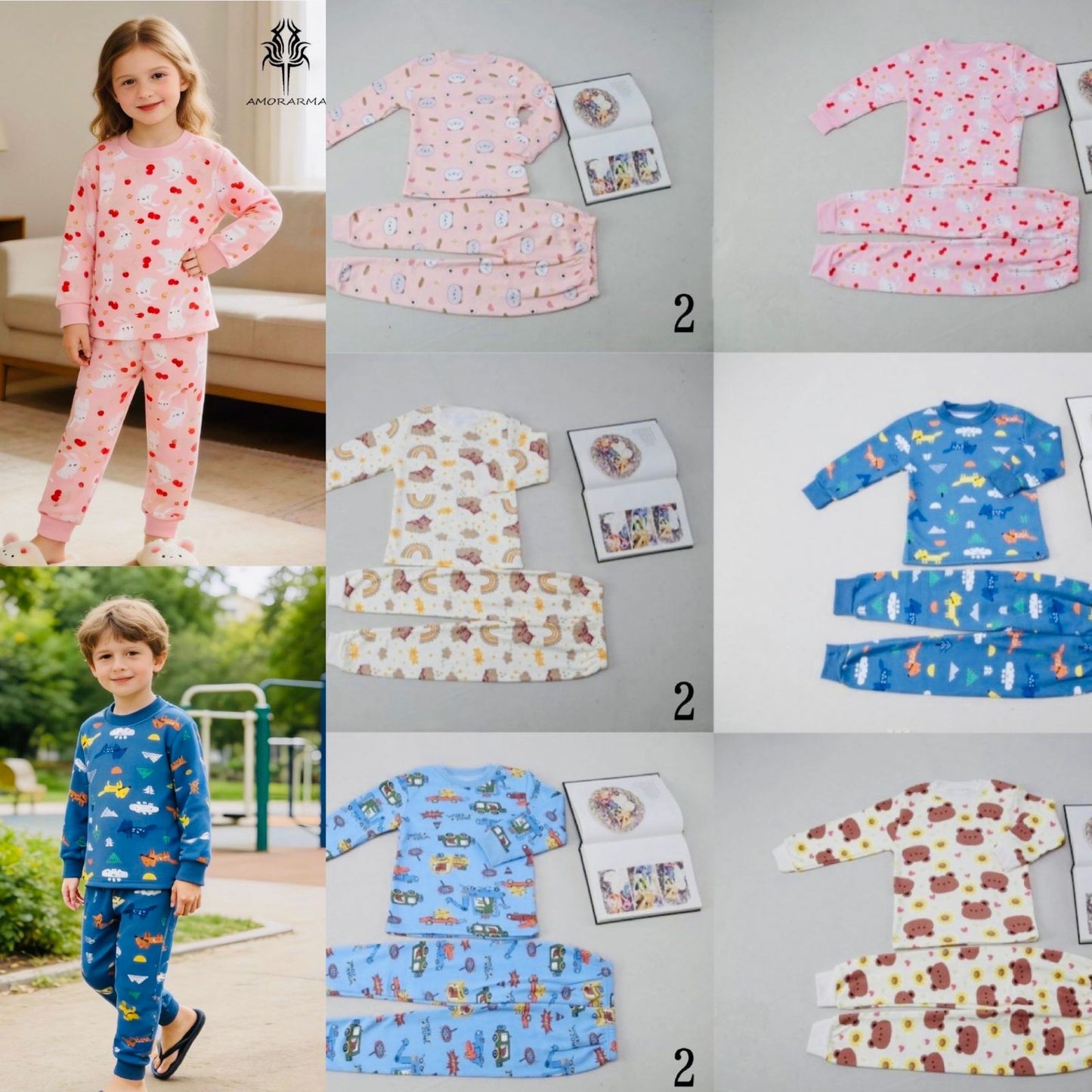 Pijama Infantil 💖🌈 42011 (Docena)