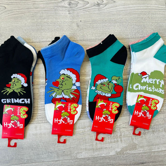 Calcetín Grinch ❤️Mujer 2213-2