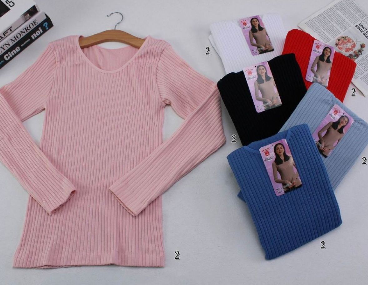 Camiseta Acanalada Mujer❤️80037