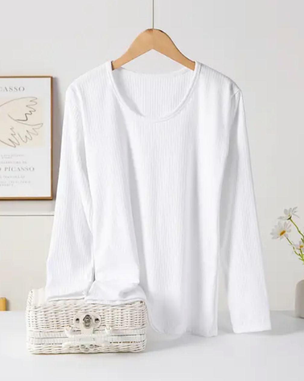Camiseta Acanalada Hombre 3487