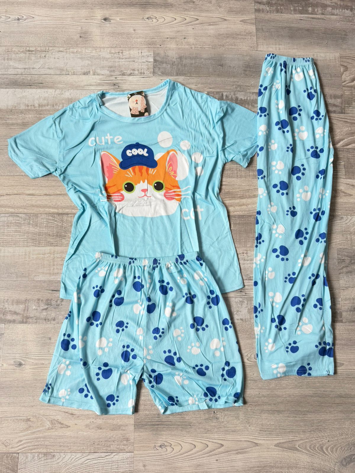 Pijama de Mujer 3 Piezas 💖 17369 (Docena)