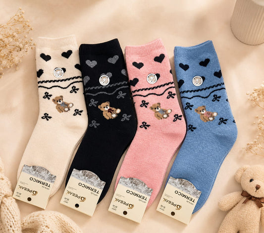 Calcetin de Mujer Osito 🧸💖8246