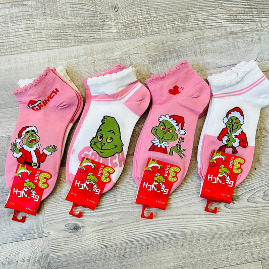 Calcetín Grinch 💖Mujer 2213-6