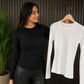 Camiseta Acanalada Negro y Blanco❤️