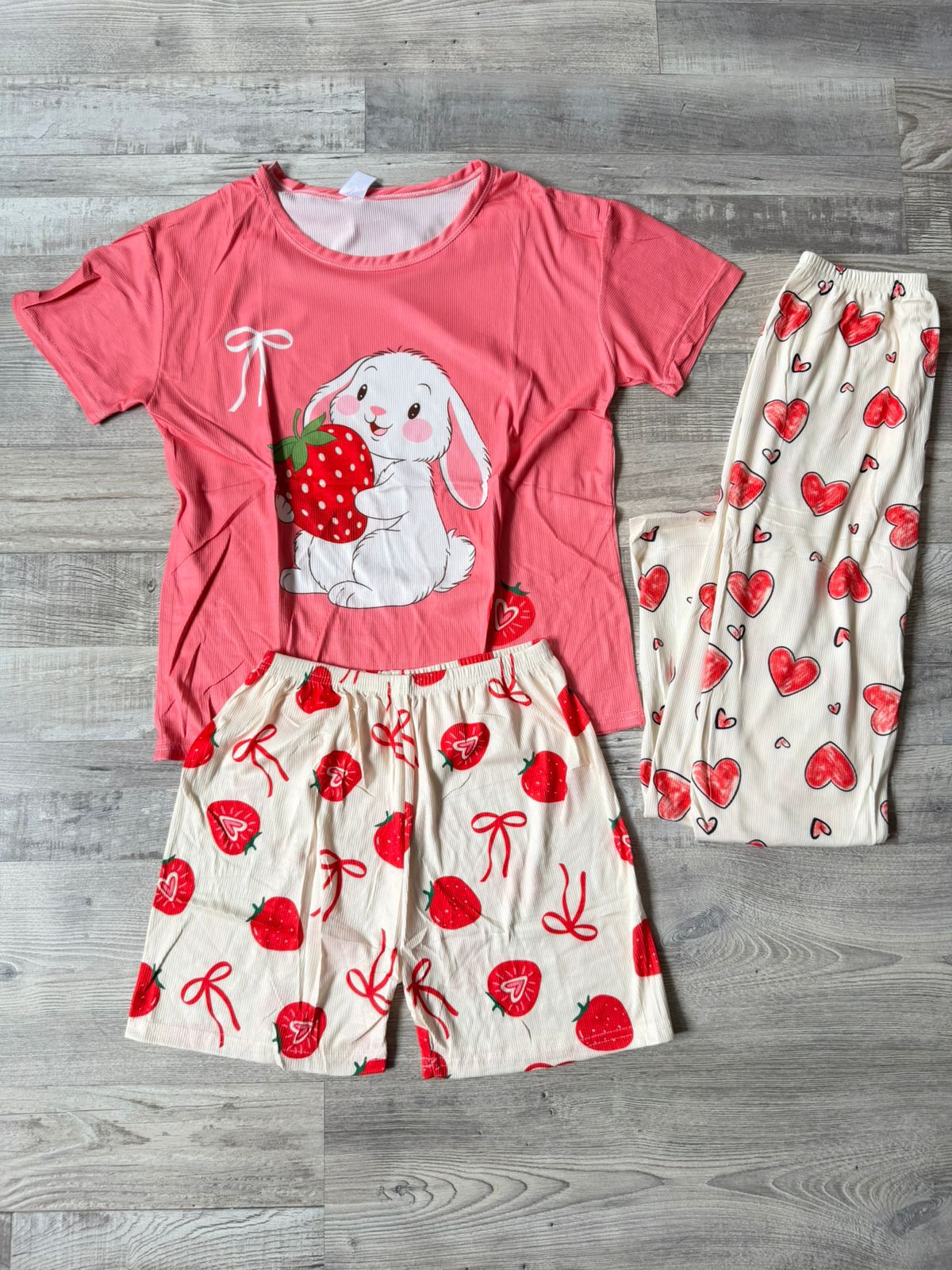 Pijama de Mujer 3 Piezas 💖 17369 (Docena)
