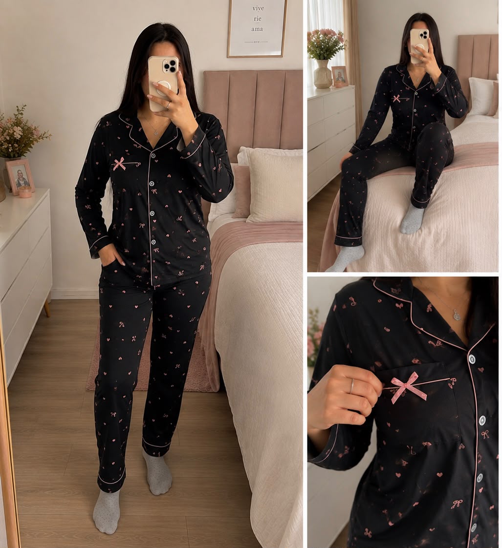 Pijama con Botones Coquette 🎀 (Docena)