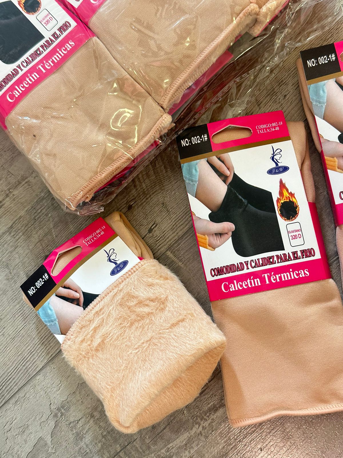 Calcetín Térmico Beige 002-2