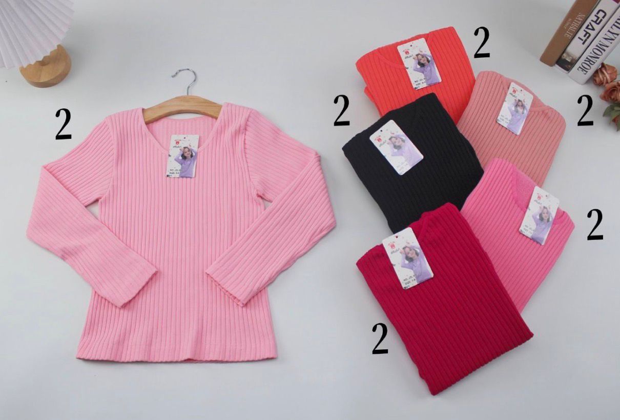Camiseta Acanalada Niña💖99032