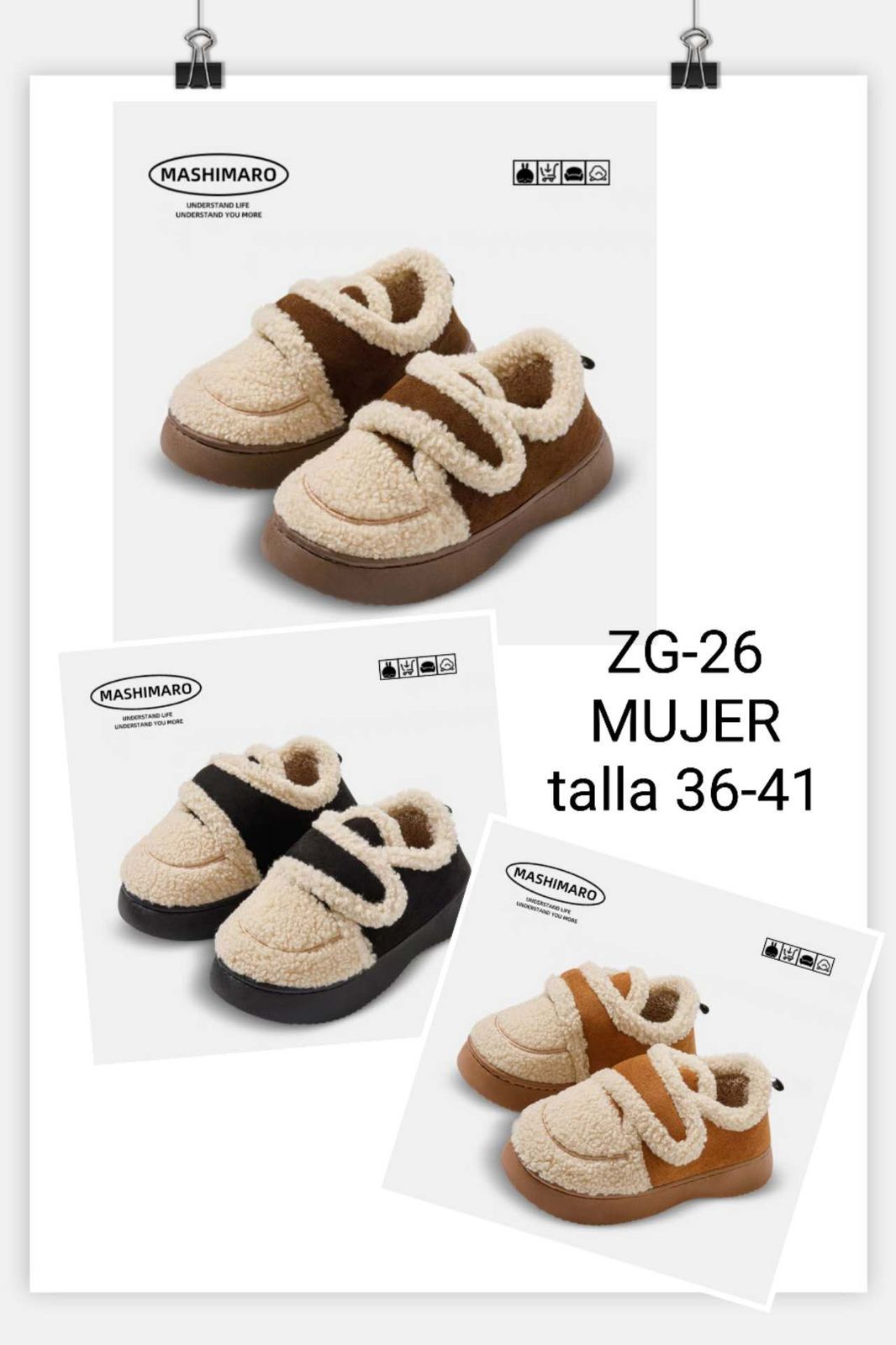 Pantufla Mujer ZG-26 (Mínimo 3 Pares)