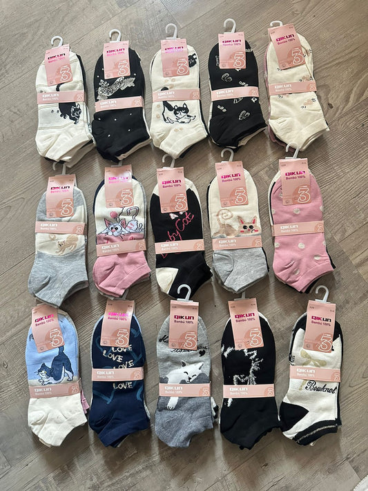 PROMO Calcetín Gato 🐈 💗Mujer (48 pares)