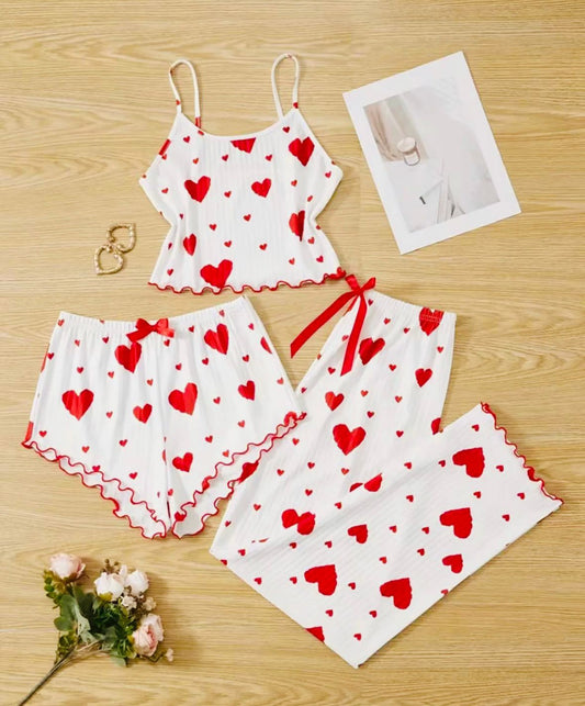 Pijama 3 Piezas ❤️💋 65197 (Docena)