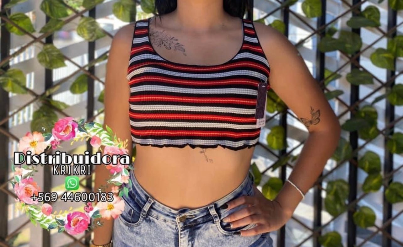 Crop Top Líneas