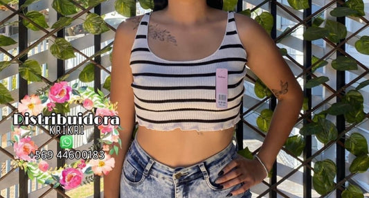 Crop Top Líneas